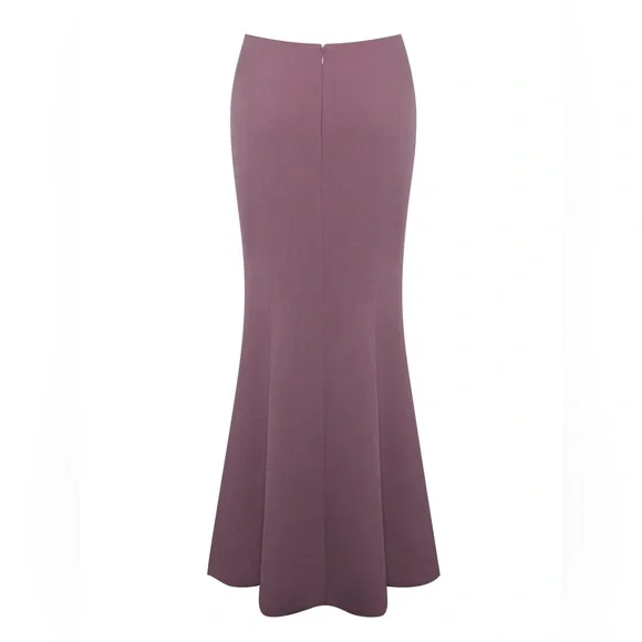 NWT Miss Circle Delice Mauve pale purple Flare mermaid style Maxi Skirt - Picture 7 of 7